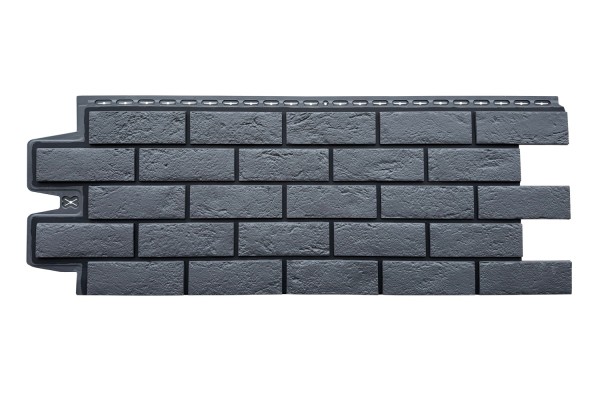 ФП Grand Line состаренный кирпич премиум Графит (шов RAL 9005) купить в Перми