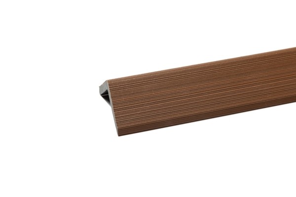 Уголок торцевой Ecodecking Скай коэкструзия 45х45х3000 Тик купить в Перми