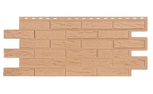 Фасадная панель T-Siding Кирпич Саман Эко Крем купить в Перми